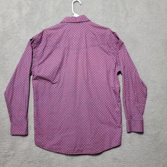 Roper‎ Wear The West Men's Western Shirt Size Large Pearl Snap Blue Red Cowboy - Picture 5 of 6